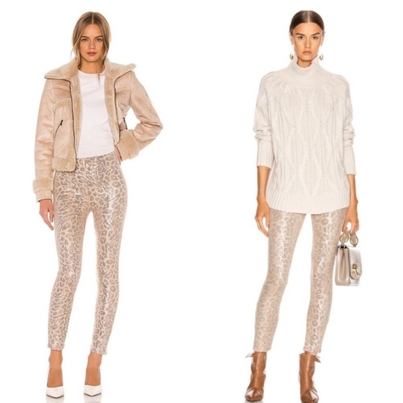 MOTHER Seamless Animal Print Looker Ankle Pants in Running With A Sweet talker - Picture 4 of 12